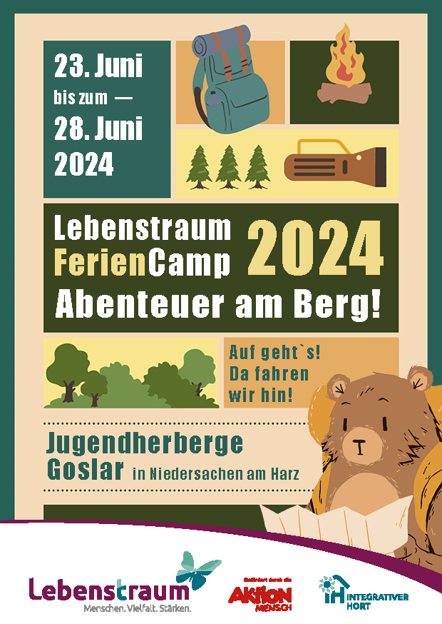 Feriencamp 23. Juni bis 28 Juni 2024, Jugendherberge Goslar, Anmeldefrist 29. Februar 2024