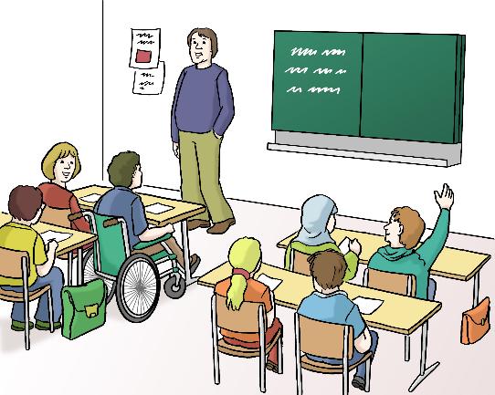 Blick in einen Klassenraum