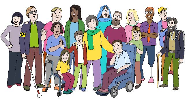 Viele unterschiedliche Menschen